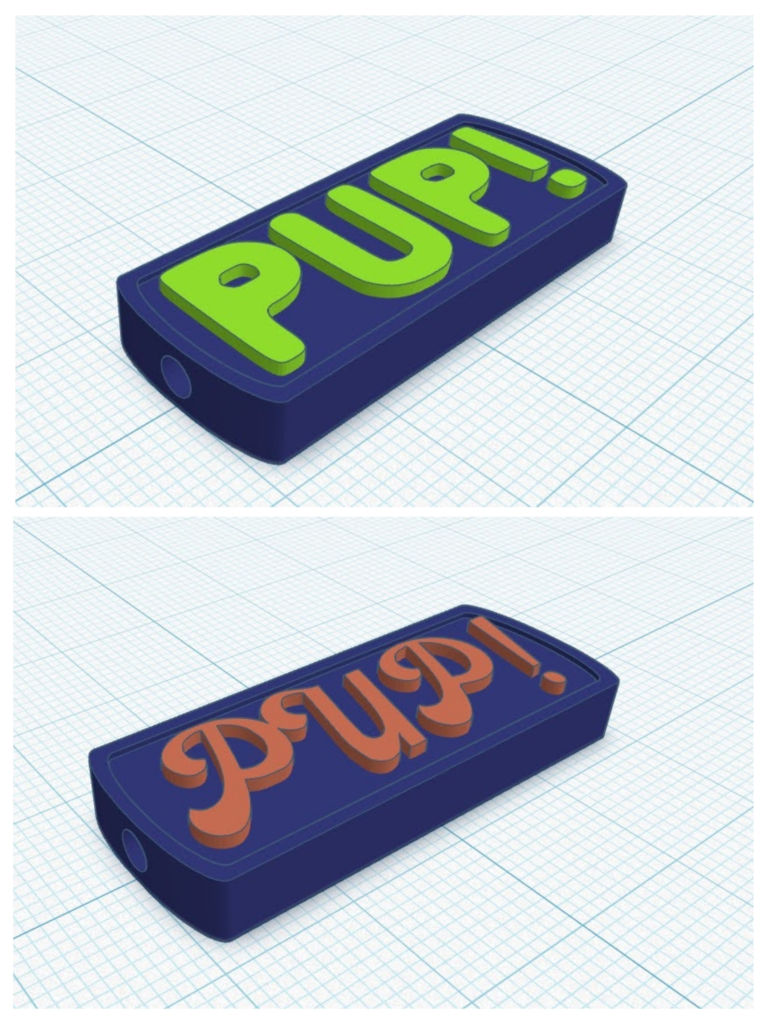Custom PUR! charm design examples